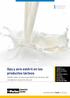 Alimentos y bebidas Gas y aire estéril en los productos lácteos