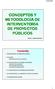 CONCEPTOS Y METODOLOGÍA DE INTERVENTORÍA DE PROYECTOS PÚBLICOS