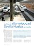 Sevilla-Huelva, en marcha. La línea de alta velocidad