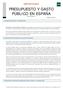 PRESUPUESTO Y GASTO PÚBLICO EN ESPAÑA