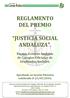 REGLAMENTO DEL PREMIO JUSTICIA SOCIAL ANDALUZA.