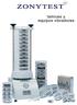 equipos ZONYTEST ZONYTEST LR 2006 DIGITAL El equipo vibrador ZONYTEST LR 2006 está armado La tapa de aluminio fundida con visor superior de acrílico