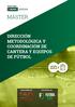 Título Propio MÁSTER DIRECCIÓN METODOLÓGICA Y COORDINACIÓN DE CANTERA Y EQUIPOS DE FÚTBOL