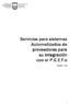 Servicios para sistemas Automatizados de proveedores para su integración con el P.G.E.F.e. Versión 1.0.0