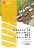 MANUAL DE BOLSILLO DEL CONDUCTOR. Decreto Supremo N MTC y modificatorias
