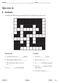 Crucigrama. Lección B. Complete the following crossword puzzle with words related to downtown. Horizontales. Verticales