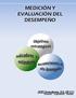 MEDICIÓN Y EVALUACIÓN DEL DESEMPEÑO