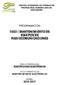 PROGRAMACIÓN MANTENIMIENTO DE EQUIPOS DE RADIOCOMUNICACIONES