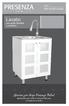 Lavabo. Gracias por elegir Presenza Italia! Manual del usuario. con grifo flexible y armario QL021