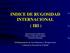 INDICE DE RUGOSIDAD INTERNACIONAL ( IRI )