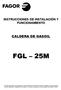INSTRUCCIONES DE INSTALACIÓN Y FUNCIONAMIENTO CALDERA DE GASOIL FGL 25M