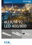 Luminaria Lineal LED Zonas 1 y 21. ellk/m 92 LED 400/800