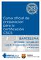 certificación Curso oficial de preparación para la CSCS BARCELONA SEPTIEMBRE OCTUBRE 2017