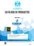 CATÁLOGO DE PRODUCTOS