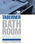 TABERNER BATH ROOM MOBILIARIO THE COMPLETE BATHROOM PROGRAM EL PROGRAMA COMPLETO DE MOBILIARIO PARA EL BAÑO