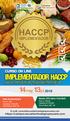 HACCP IMPLEMENTADOR IMPLEMENTADOR HACCP. para Industrias Agroalimentarias