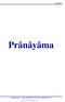 Prânâyâma. Prânâyâma. Yogadarshana Yoga y Meditación (http://www.yogadarshana.tk) 1