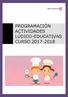 PROGRAMACIÓN ACTIVIDADES LÚDICO-EDUCATIVAS CURSO