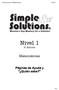 Simple Solutions Mathematics Nivel 1. Nivel 1 2 ª Edición. Matemáticas. Páginas de Ayuda y Quién sabe?