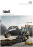 EW60E. Excavadoras Volvo 5,15-5,85 t 47,3 kw