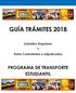 GUÍA 2018 DIRECTOR CENTRO EDUCATIVO DEPARTAMENTO TRANSPORTE ESTUDIANTIL