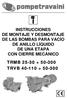INSTRUCCIONES DE MONTAJE Y DESMONTAJE DE LAS BOMBAS PARA VACÍO DE ANILLO LÍQUIDO DE UNA ETAPA CON CIERRE MECÁNICO TRMB TRVB