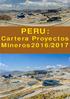 PERU: Cartera Proyectos Mineros 2016/2017