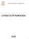 Instituto Guatemalteco de Seguridad Social LISTADO DE OFTALMOLOGIA