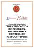 CURSO ESPECIALIZADO IDENTIFICACION DE PELIGROS, EVALUACION Y CONTROL DE RIESGOS -IPERC