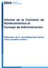 Informe de la Comisión de Nombramientos al Consejo de Administración. Reelección de D. José Maldonado Ramos como consejero externo