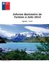 Informe Barómetro de Turismo a Julio Agosto 2014
