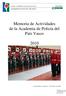 Memoria de Actividades de la Academia de Policía del País Vasco