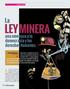 LEY MINERA. La nueva Ley minera, remitida por. una amenaza a la democracia y los derechos humanos ANÁLISIS. de la constitución referidos a la