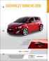 CHEVROLET SONIC RS 2016