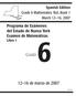 Grado. Programa de Exámenes del Estado de Nueva York Examen de Matemáticas Libro 1. Spanish Edition Grade 6 Mathematics Test, Book 1 March 12 16, 2007