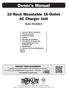 Owner s Manual. 1U Rack Mountable 16-Outlet. AC Charger Unit. Model: PS1916D1U