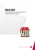 QNA 500. Nueva generación de analizadores de calidad de red modulares. Tecnología para la eficiencia energética