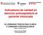 Indicadores de calidad en atención prehospitalaria al paciente intoxicado