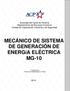MECÁNICO DE SISTEMA DE GENERACIÓN DE ENERGíA ELÉCTRICA MG-10