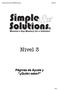 Simple Solutions Mathematics Nivel 3. Nivel 3. Páginas de Ayuda y Quién sabe?