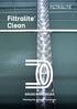 Filtralite Clean. Filtralite Clean AGUAS RESIDUALES. Filtering the water for tomorrow