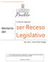 1er Receso Legislativo