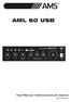 AML 60 USB. User Manual / Instrucciones de Usuario. Rev