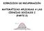 EJERCICIOS DE RECUPERACIÓN MATEMÁTICAS APLICADAS A LAS CIENCIAS SOCIALES I (PARTE 2)