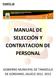 PUNTO 18 MANUAL DE SELECCIÓN Y CONTRATACION DE PERSONAL