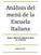 Análisis del menú de la Escuela Italiana. Andrea C. Baistrocchi y Eduardo A. Barrios Lic. en Nutrición