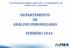 ACTIVIDADES DESARROLLADAS POR LA SUBGERENCIA DE PROYECTOS Y VIVIENDAS DEPARTAMENTO DE ANÁLISIS INMOBILIARIO FEBRERO 2016