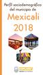 Perfil sociodemográfico del municipio de. Mexicali 2018
