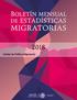 Boletín mensual de estadísticas. migratorias. Unidad de Política Migratoria