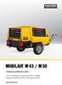 MOBILAIR M 43 / M 50. Compresor portátil para obras. Con el mundialmente reconocido PERFIL SIGMA Caudal 4,2 hasta 5,0 m³/min (150 hasta 180 cfm)
